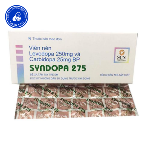 Syndopa 275 - Carbidopa 25mg+levodopa 250mg - H5V10V - Ấn Độ