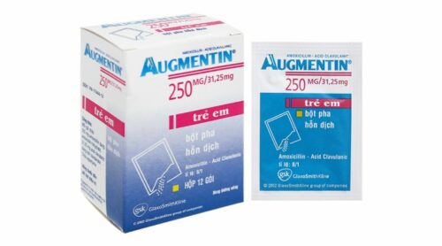 Augmentin 250 - Amoxicilin 250mg, Acid Clavulanic 31.25mg - H12gói - Pháp