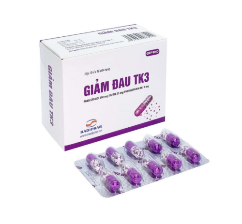 Giảm Đau TK3, Paracetamol, Caffein, Phenylephrin