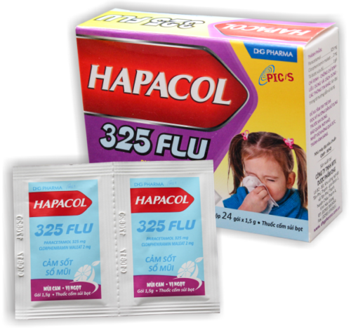 Hapacol 325 Flu, Paracetamol, Clorpheniramin