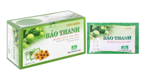 Viên ngậm Bảo Thanh, bổ phế, trừ ho, hóa đờm