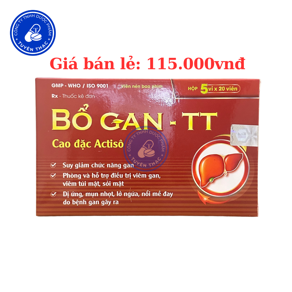 BỔ GAN-TT, actiso, bổ gan, lợi mật