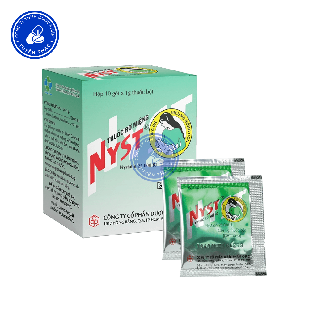 Thuốc Rơ Miệng Nyst, Nystatin 25.000IU