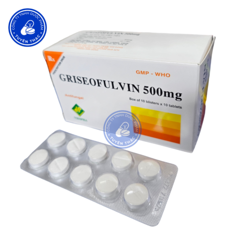 Griseofulvin 500mg, trị nấm